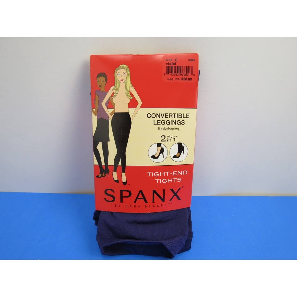 Spanx Convertible Leggings Bodyshaping Size C Violet Purple Tight-End Tights